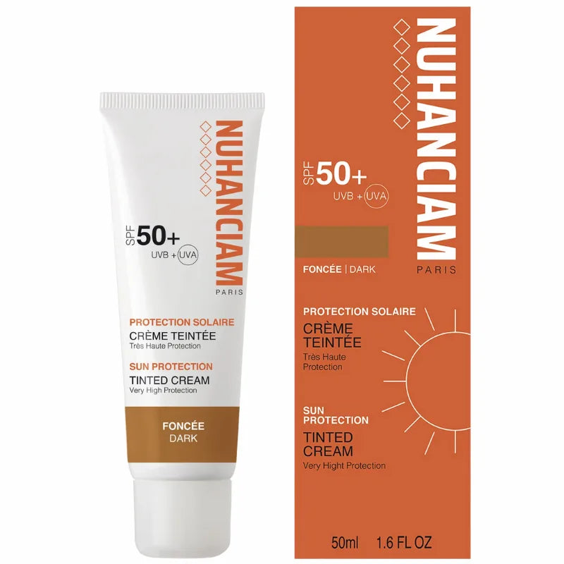 Crème Teintée Peau noire Très Haute Protection Solaire sans trace blanche