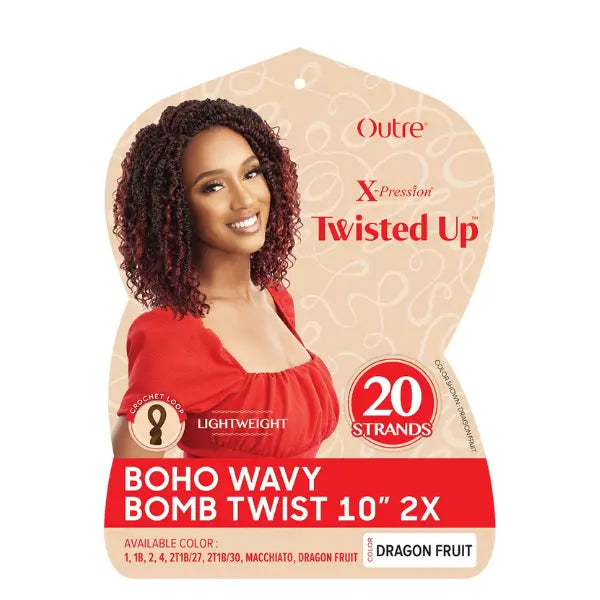 Crochet Braids Courtes Boho Wavy Bomb Twist X-Pression 2X - Outré