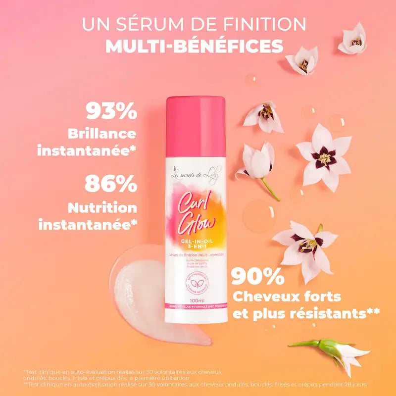 Les Secrets De Loly Curl Glow Soin thermo-protecteur à 99% d'ingrédients d'origine naturelle 100ml