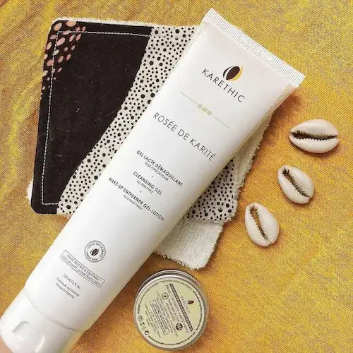 Gel lacté démaquillant visage peau sensible Rosée de Karité Karethic