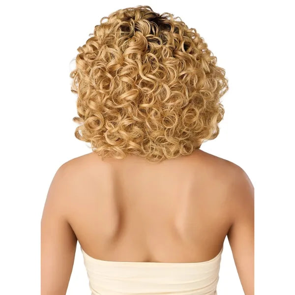 Quick weave, perruque sans colle de couleur blonde, mi-longue