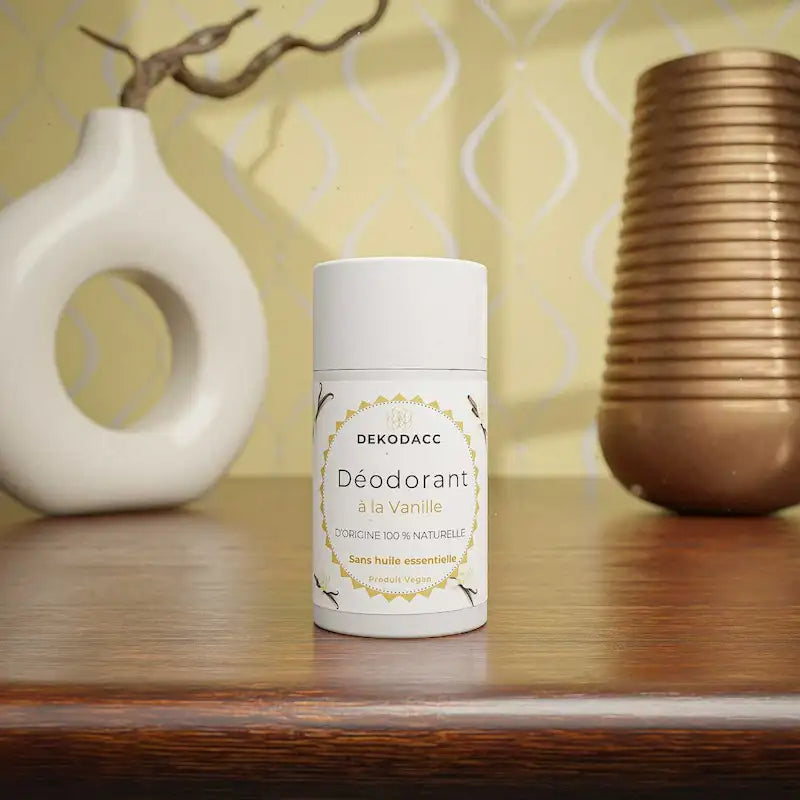 Déodorant Naturel Parfum Vanille en Stick sans huiles essentielles Dekodacc