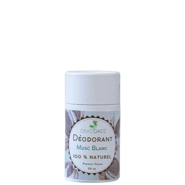 Déodorant 100% naturel Musc blanc Stick Dekodacc