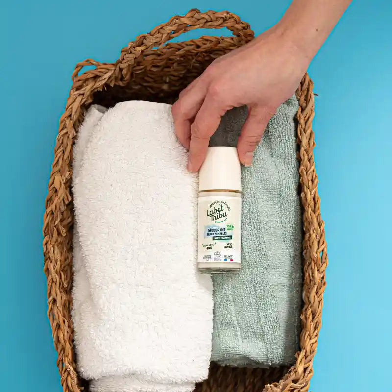 Déodorant Naturel sans alcool et sans sels d'aluminium Homme et Femme à la peau des aisselles sensibles 50ml