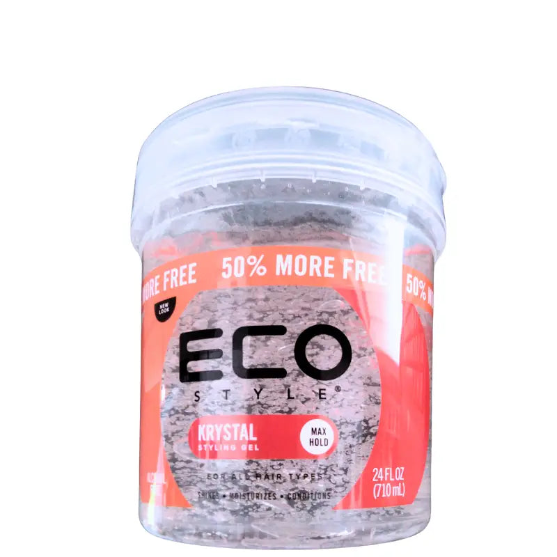 Eco Styler Gel Krystal sans alcool sans résidus Homme Femme Cheveux bouclés, ondulés, frisés, crépus 710ml