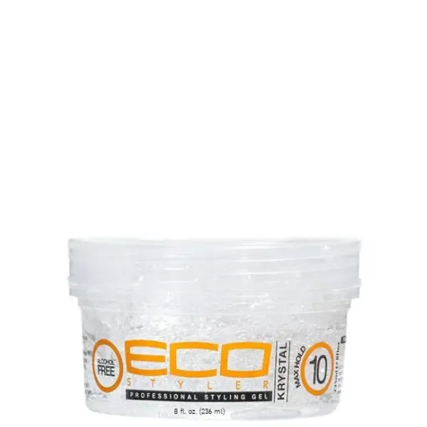 Eco Styler Gel coiffant Krystal Sans Alcool Fixation forte PRO Cheveux