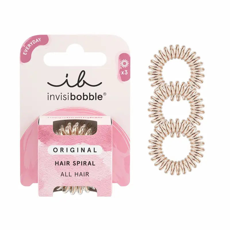 Elastique Spirale DoréLot de 3 Original Invisibobble