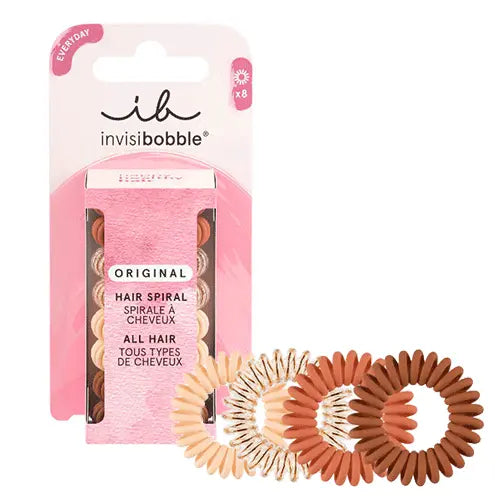 Elastiques à Spirales ORIGINAL Café au Lait x8 - Invisibobble