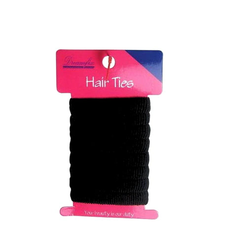 Paquet de 8 élastiques noirs cheveux