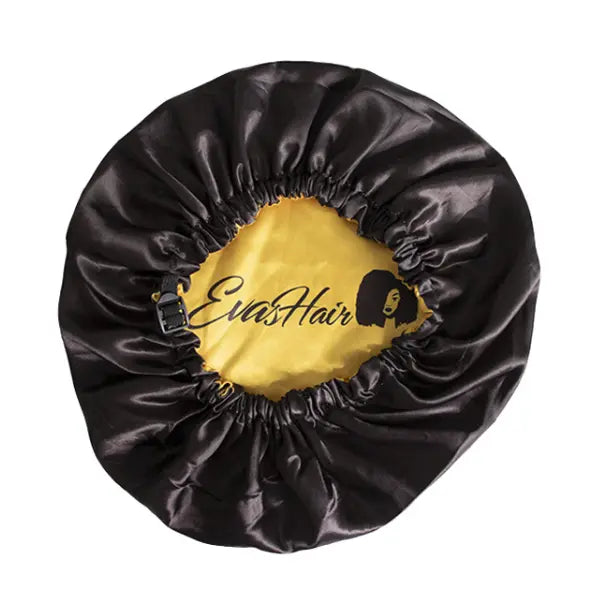 Evashair Bonnet en satin Cheveux crépus, bouclés, frisés pour la nuit. Réversible