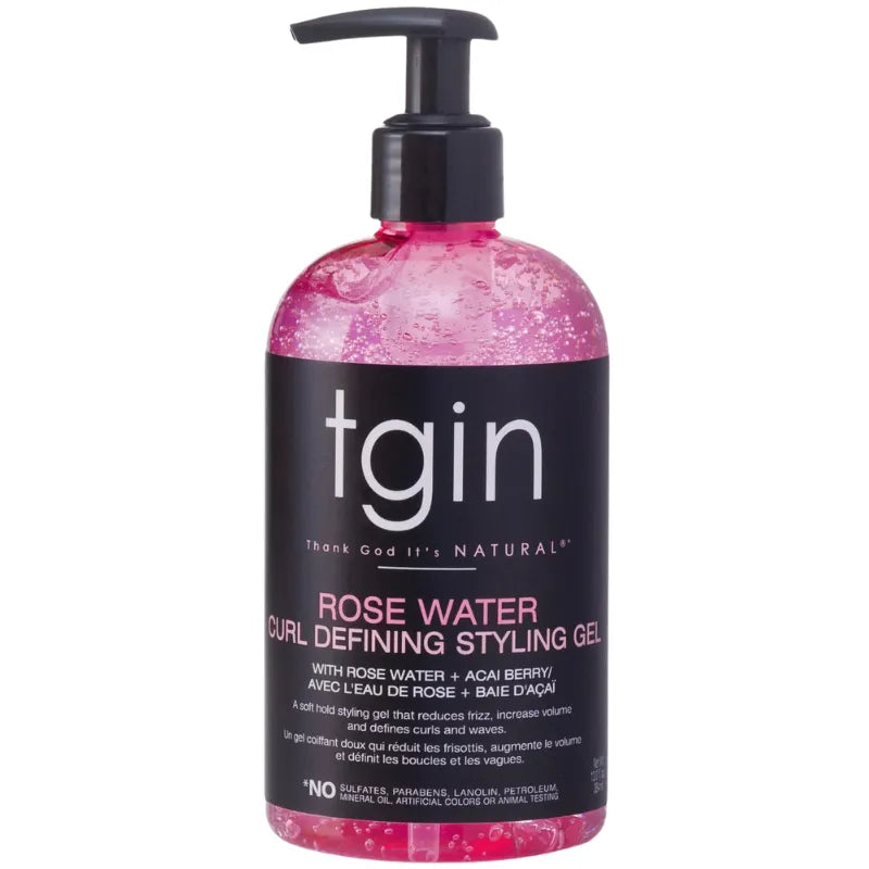 Gel Définition de Boucles et Ondulations sans résidus à l'eau de Rose TGIN