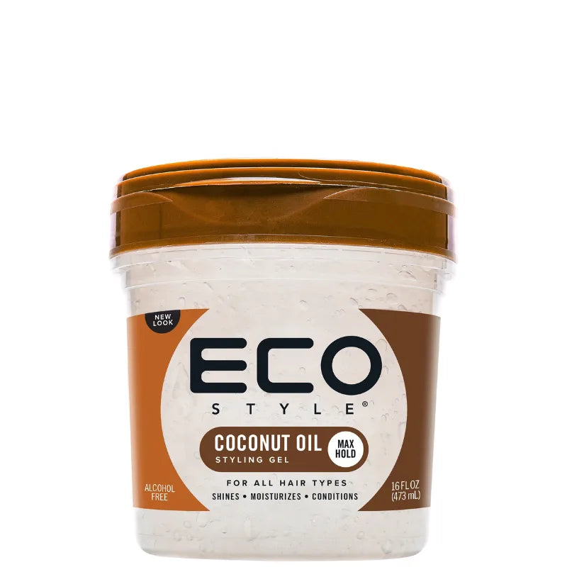 Gel coiffant à l’huile de coco pour cheveux bouclés – tenue longue durée et hydratation"