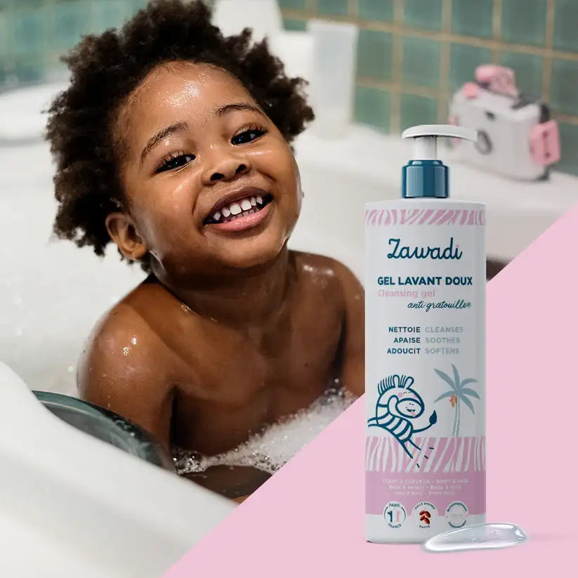 Gel Lavant Bébé sans perturbateur endocrinien ou sulfate - Grand Format de 500ml Zawadi