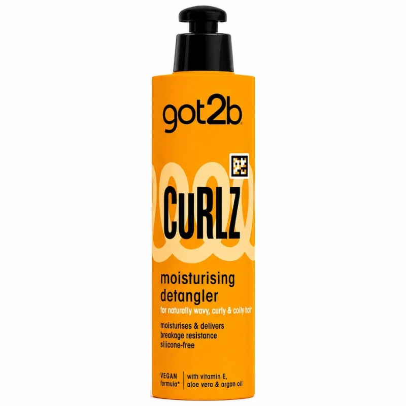 Soin démêlant et hydratant sans rinçage pour cheveux ondulés, bouclés, crépus Curlz Got2b