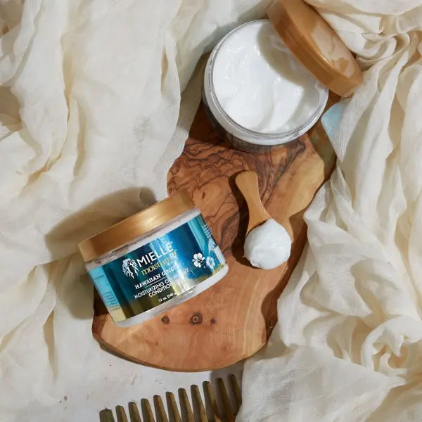 masque nuit cheveux bouclés Moisture RX Hawaiian Ginger Moisturizing Overnight Conditioner Mielle Organics