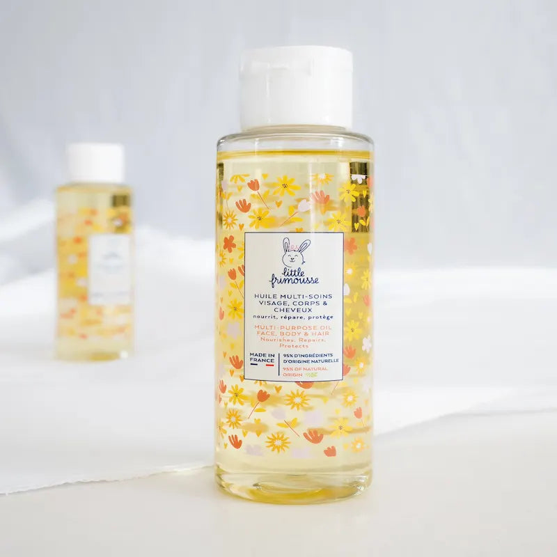 Huile de massage pour bébé dès la naissance à base d'huiles végétales bio