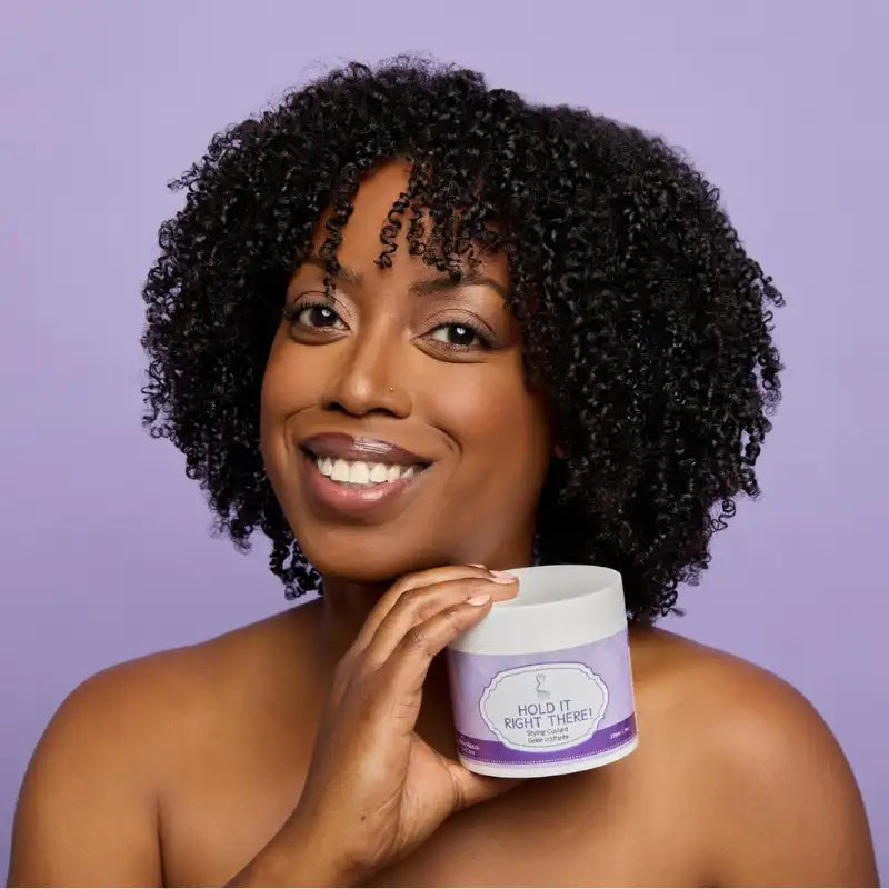 Hold It Right There Inhairitance gel coiffant définition forte pour wash and go, cheveux bouclés frisés et crépus