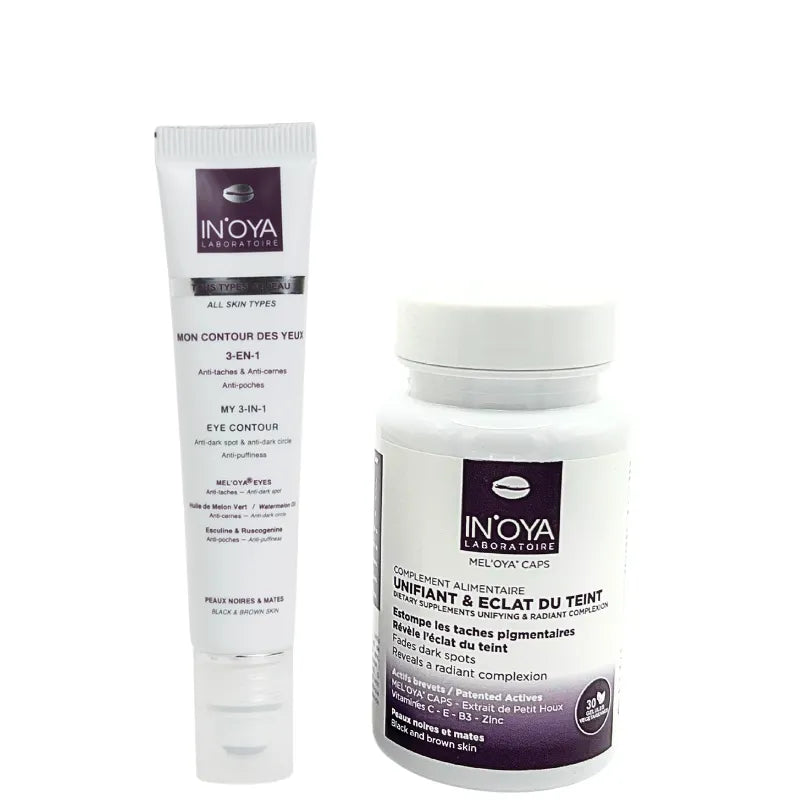 Duo Contour des Yeux Peau Noire anti cernes foncés IN'OYA