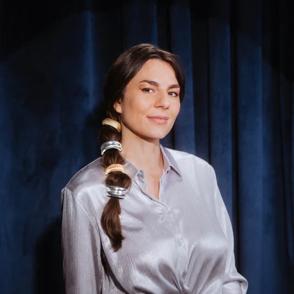 Elastique dorée et argenté pour queue de cheval Invisibobble