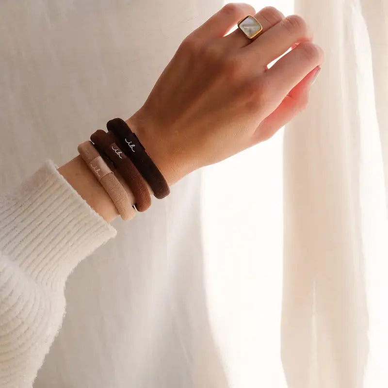 Invisibobble Elastiques épais couleur mocha pour vos queue de cheval, chignon ou autres coiffures