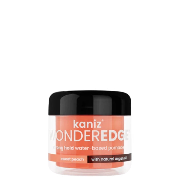 Kaniz Wonderedge Pommade à base d'eau pour cheveux crépus, frisés, bouclés Fixation forte Sweet Peach