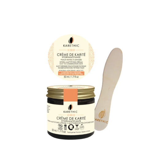 Crème de Karité Hydratante et Matifiante Peau mixte à grasse Karethic