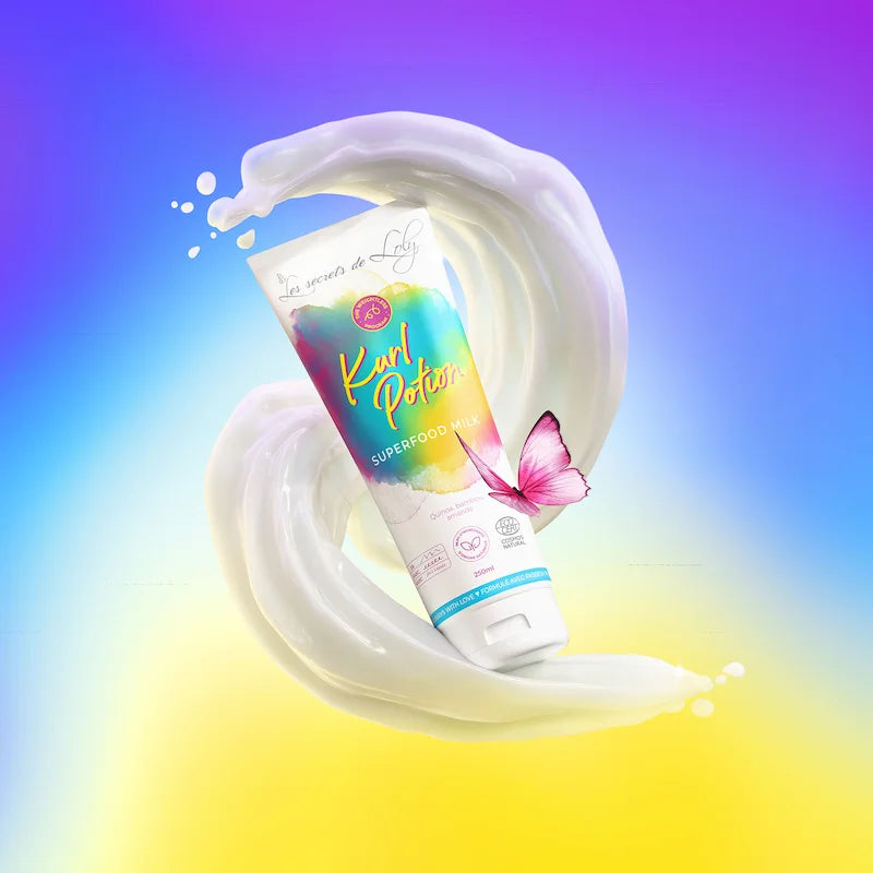 Les Secrets de Loly Kurl Potion Superfood Milk hydrate les cheveux ondulés, bouclés, frisés, crépus en toute légèreté