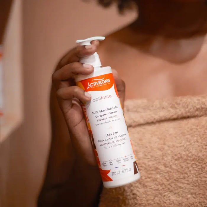 Soin hydratant fluide pour cheveux secs crépus frisés 240ml Activilong Actiforce