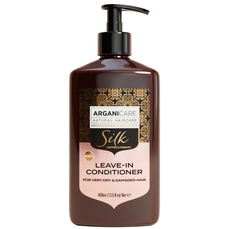 Lait coiffant hydratant sans rinçage Protéine de Soie Arganicare SILK