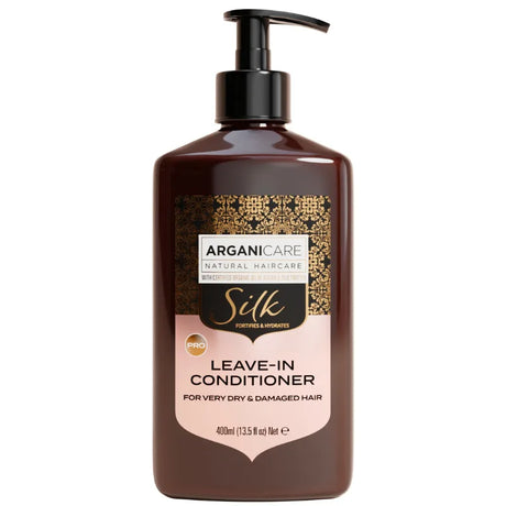 Lait coiffant hydratant sans rinçage Protéine de Soie Arganicare SILK