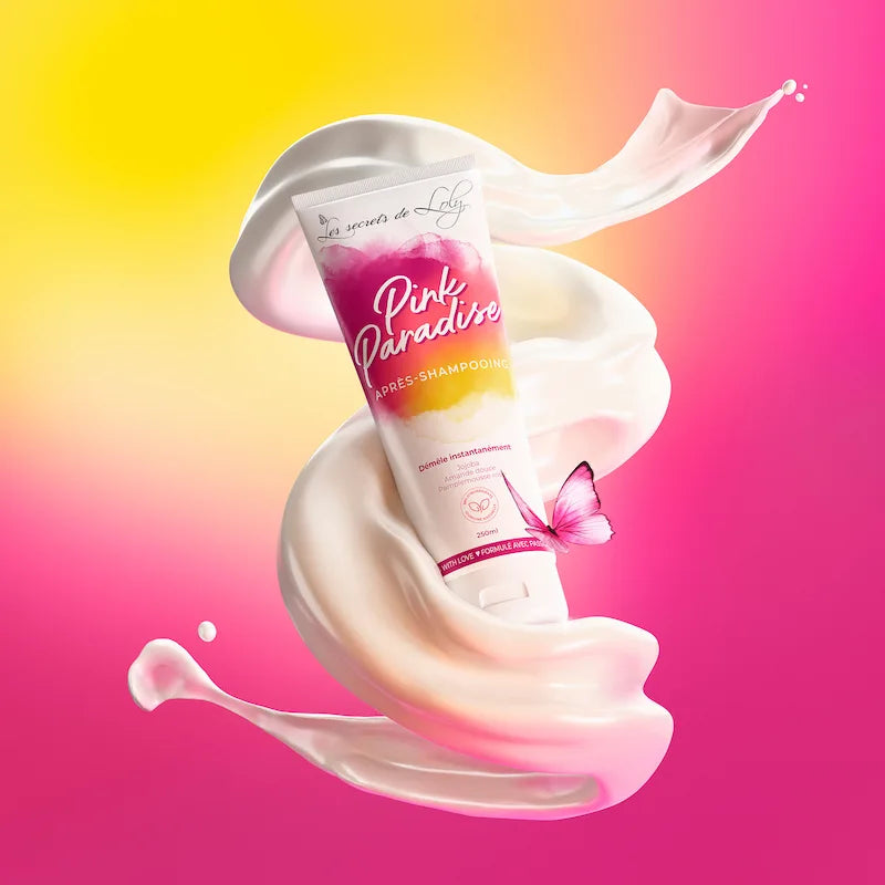 Après-shampoing ultra démêlant pour cheveux crépus, bouclés frisés Les Secrets de Loly Pink Paradise