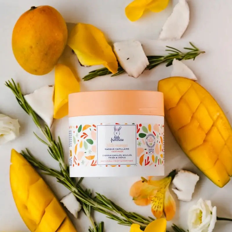 Masque capillaire Little Mango démêlant cheveux bébé 1 an pour défaire les nœuds en douceur et assouplir les cheveux crépus secs