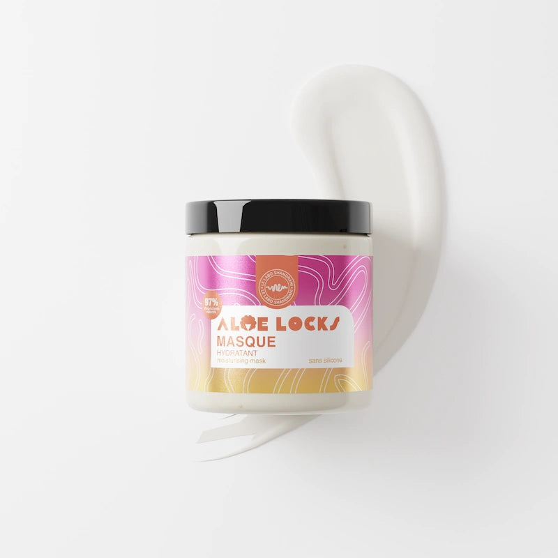 Masque capillaire hydratant avec 97% d'ingrédients naturelle Aloe Locks Easy Pouss