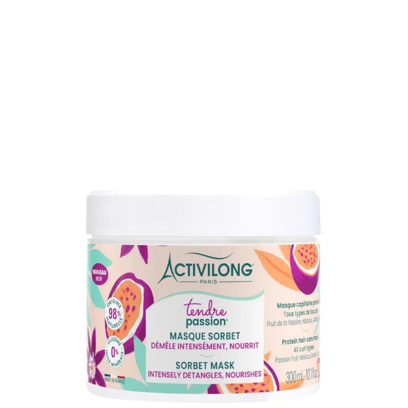 Masque protéiné Cheveux secs Cassants Activilong Tendre Passion Pot 300ml