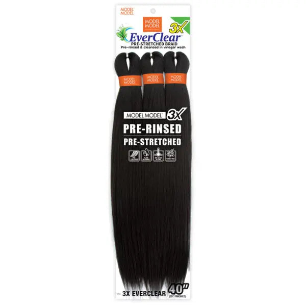 Mèches pour braid Tresses pre-stretched 3X 40 pouces Model Model Everclear