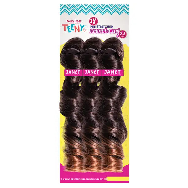 Mèches pour braids French Curl 3X 32 pouces Janet collection Teeny