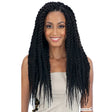 Mèches pour Twist Afro Rajouts Mojito Braid 16 pouces Model Model en noir profond 1