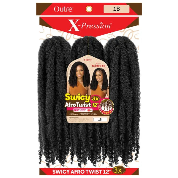 Mèches pour twist et locks 3X Swicy Afro Twist 12 pouces Outré