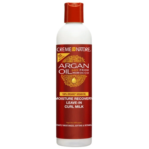 Lait capillaire sans rinçage à l'huile d'argan du maroc 236ml Creme of Nature