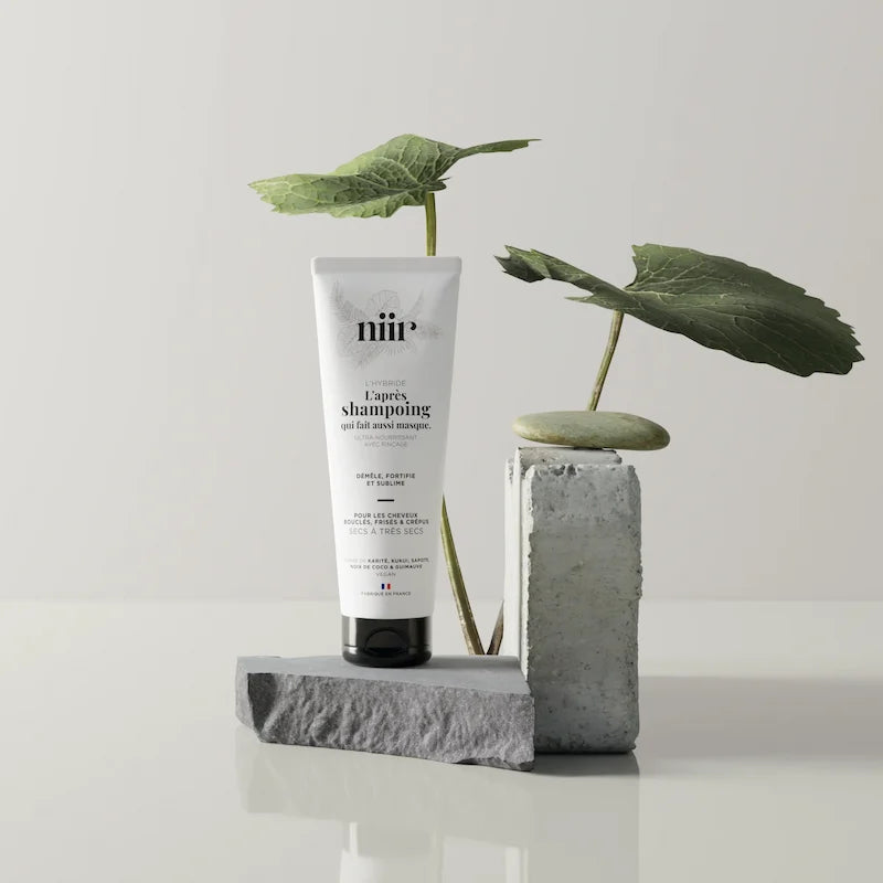 Après-shampoingn Masque rapide à 98% d'ingrédients d'origine naturelle NIIR pour cheveux bouclés à crépus