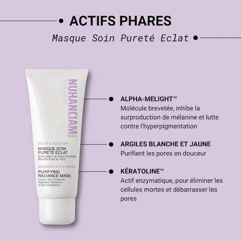 Masque purifiant Visage pour peaux sujettes à l'hyperpigmentation Nuhanciam