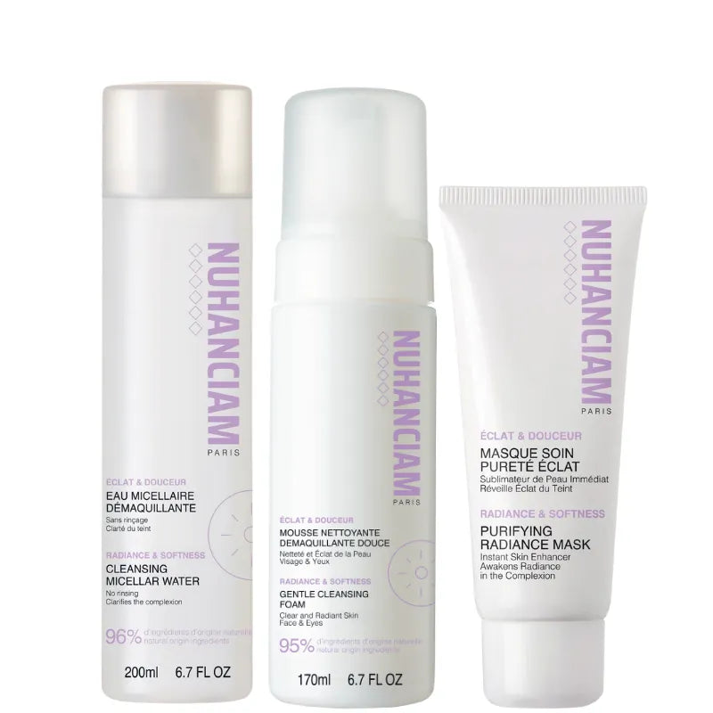 Nuhanciam Programme Pureté et Eclat du teint avec 3 soins pour peaux mates à foncés