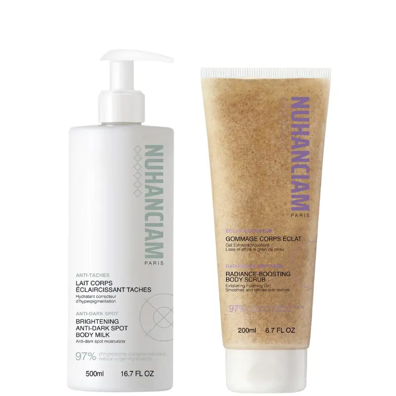 Nuhanciam Soins anti-taches pour le corps : lait + gommage