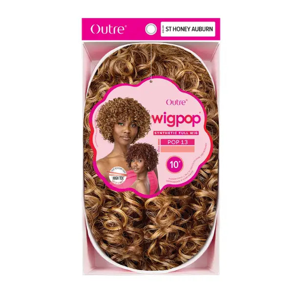 Perruque courte bouclée avec Frange Wigpop 13