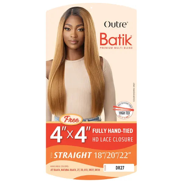 Tissage 3 pcs avec Closure HD 22" Straight - Outré
