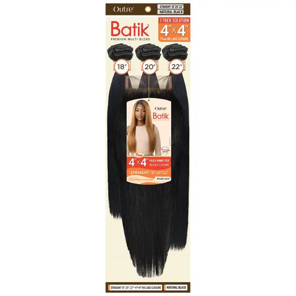 Tissage 3 pcs avec Closure HD 22" Straight - Outré