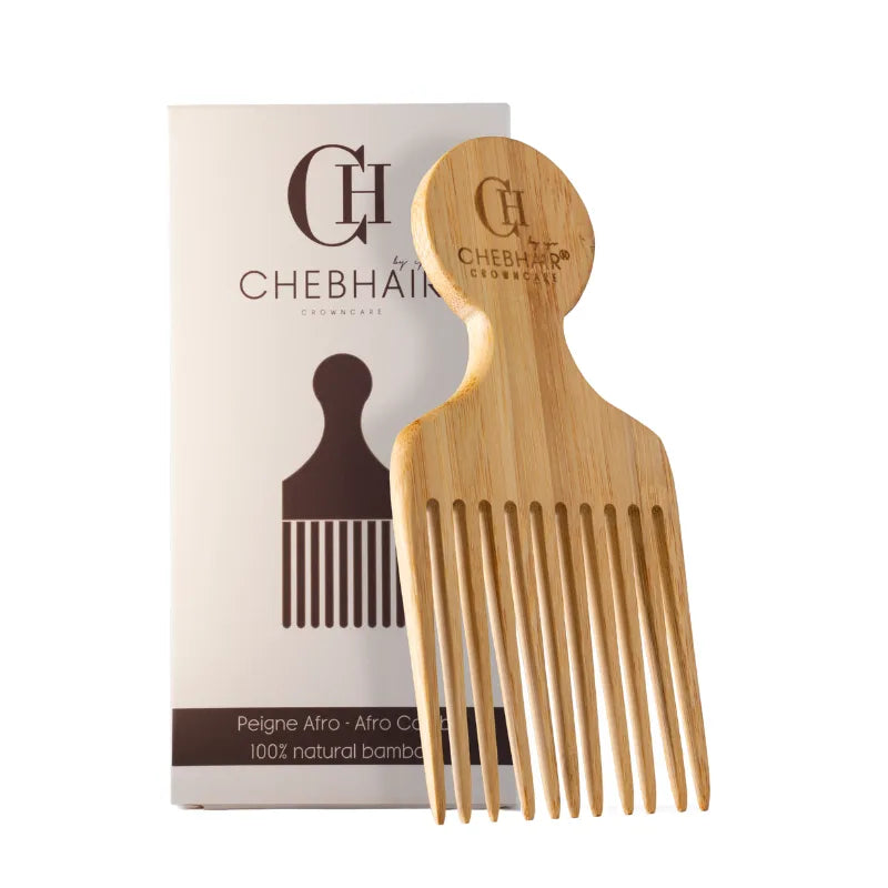 Peigne afro démêlant cheveux crépus apporte du volume aux racines