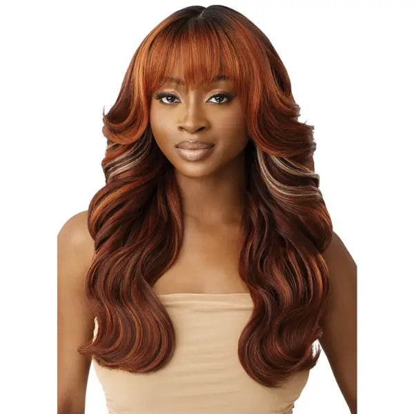 Perruque Lace avec Frange Ondulée Mandisa - Outré