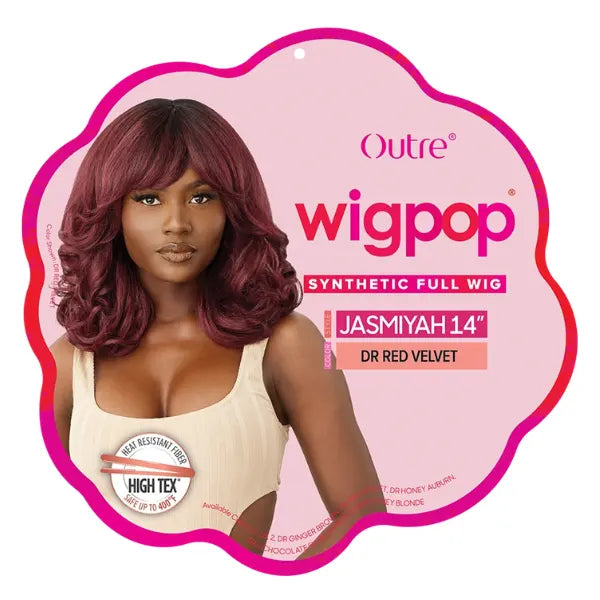 Perruque avec Frange Yaki Jasmiyah 14" - Outré