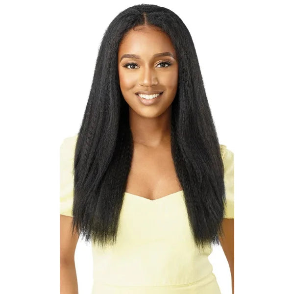 Perruque Converti Cap lisse YAKI noir et mi longue Super Nova Outre en cheveux synthétiques